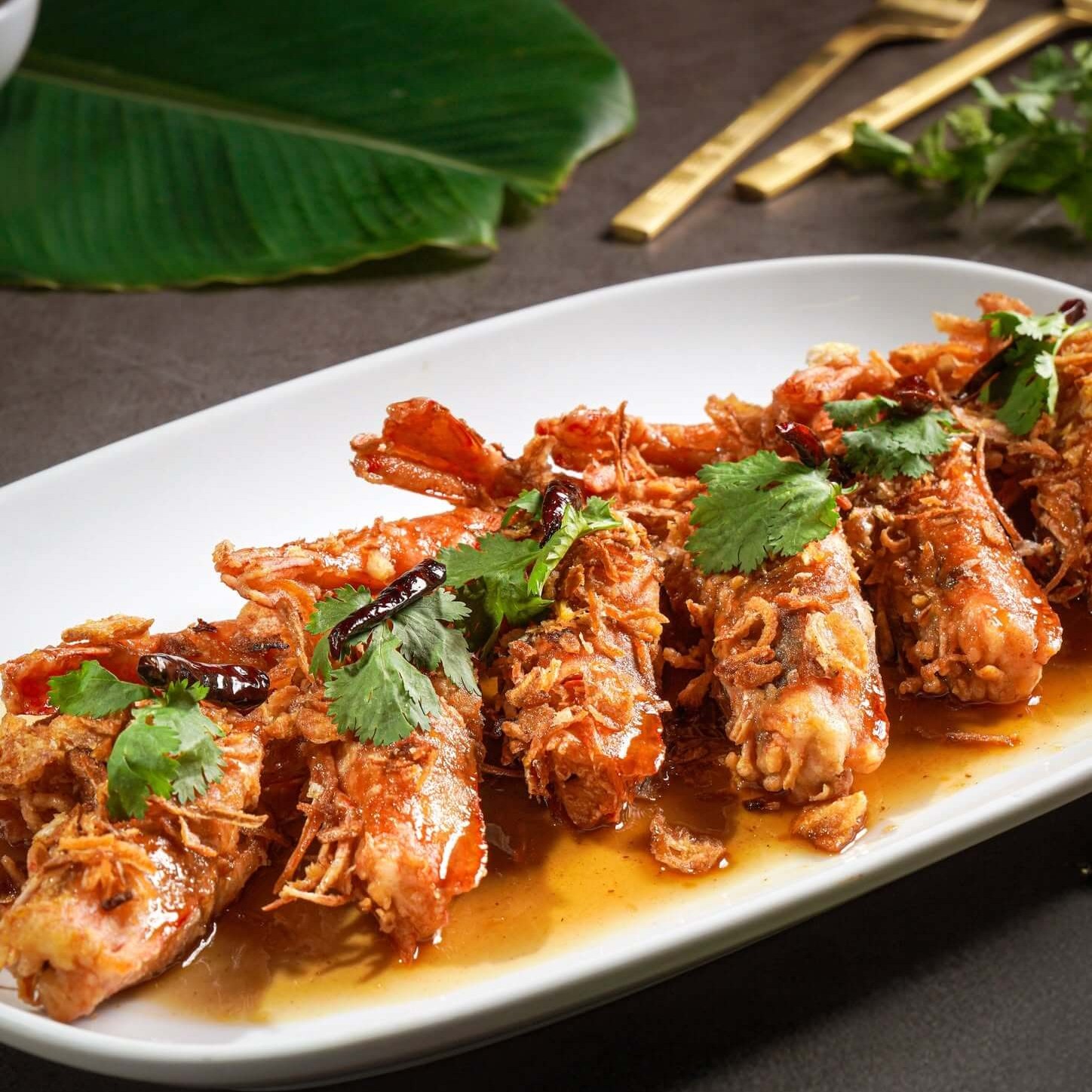 You are currently viewing กุ้งทอดผัดซอสมะขาม