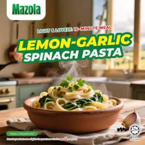 Read more about the article Lemon Garlic Spinach Pasta